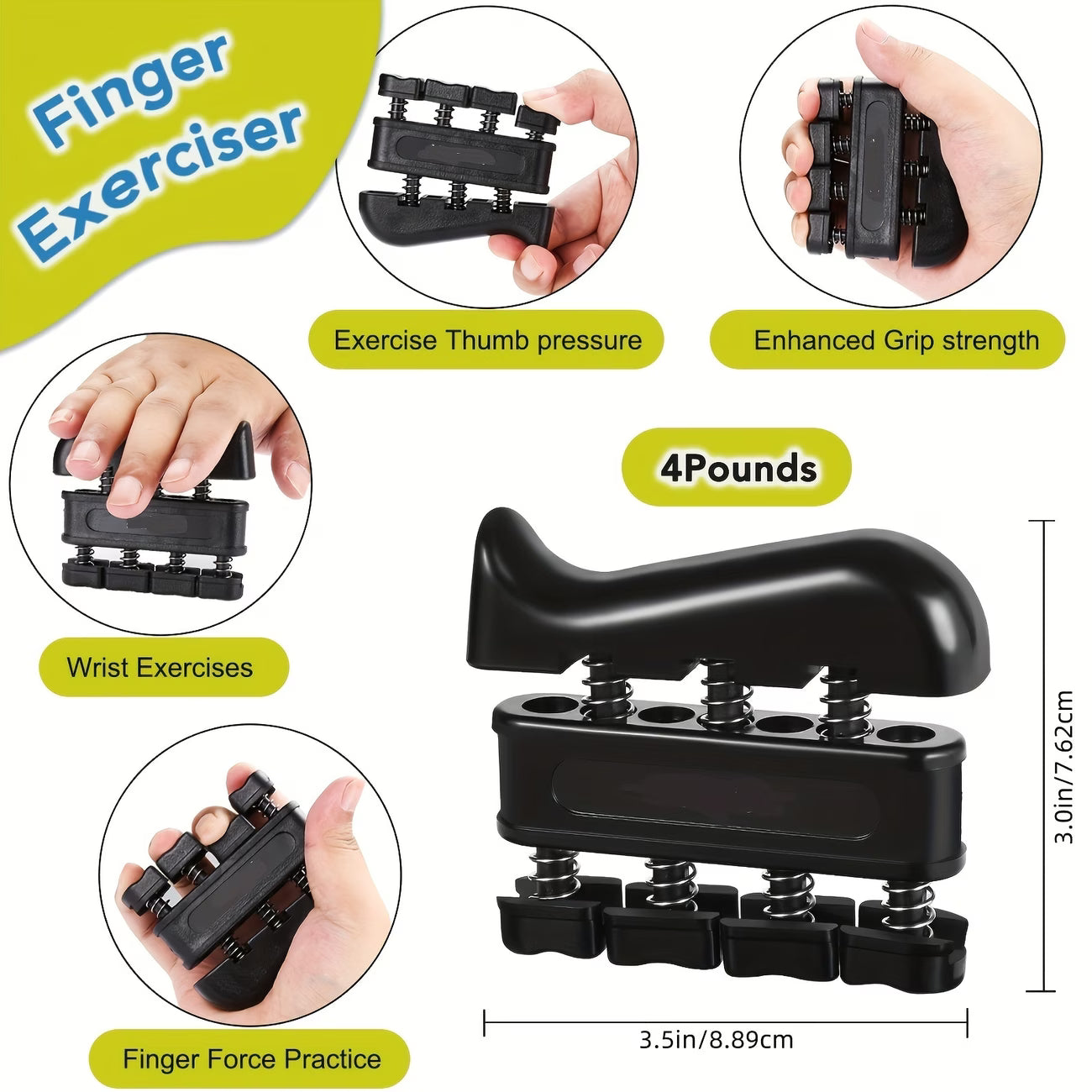 5pcs/set,Grip Strength Trainer – Hand & Forearm Strengthener