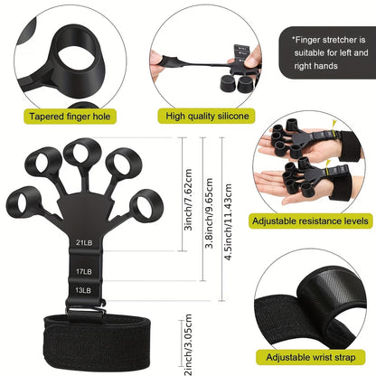 5pcs/set,Grip Strength Trainer – Hand & Forearm Strengthener