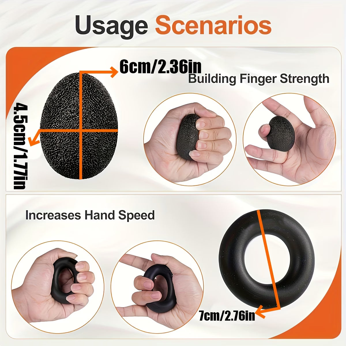 5pcs/set,Grip Strength Trainer – Hand & Forearm Strengthener