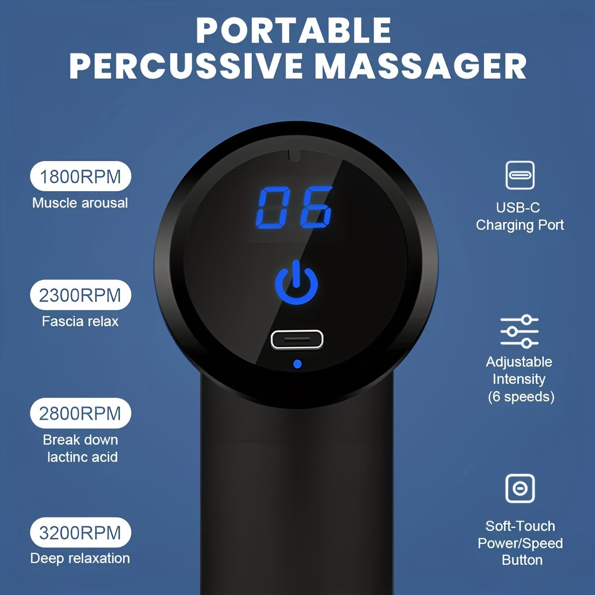 Portable Massage Gun – Deep Tissue Recovery Tool