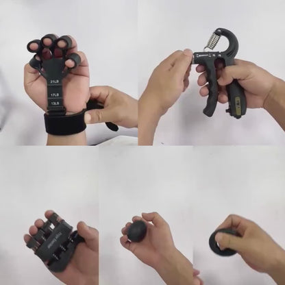 5pcs/set,Grip Strength Trainer – Hand & Forearm Strengthener